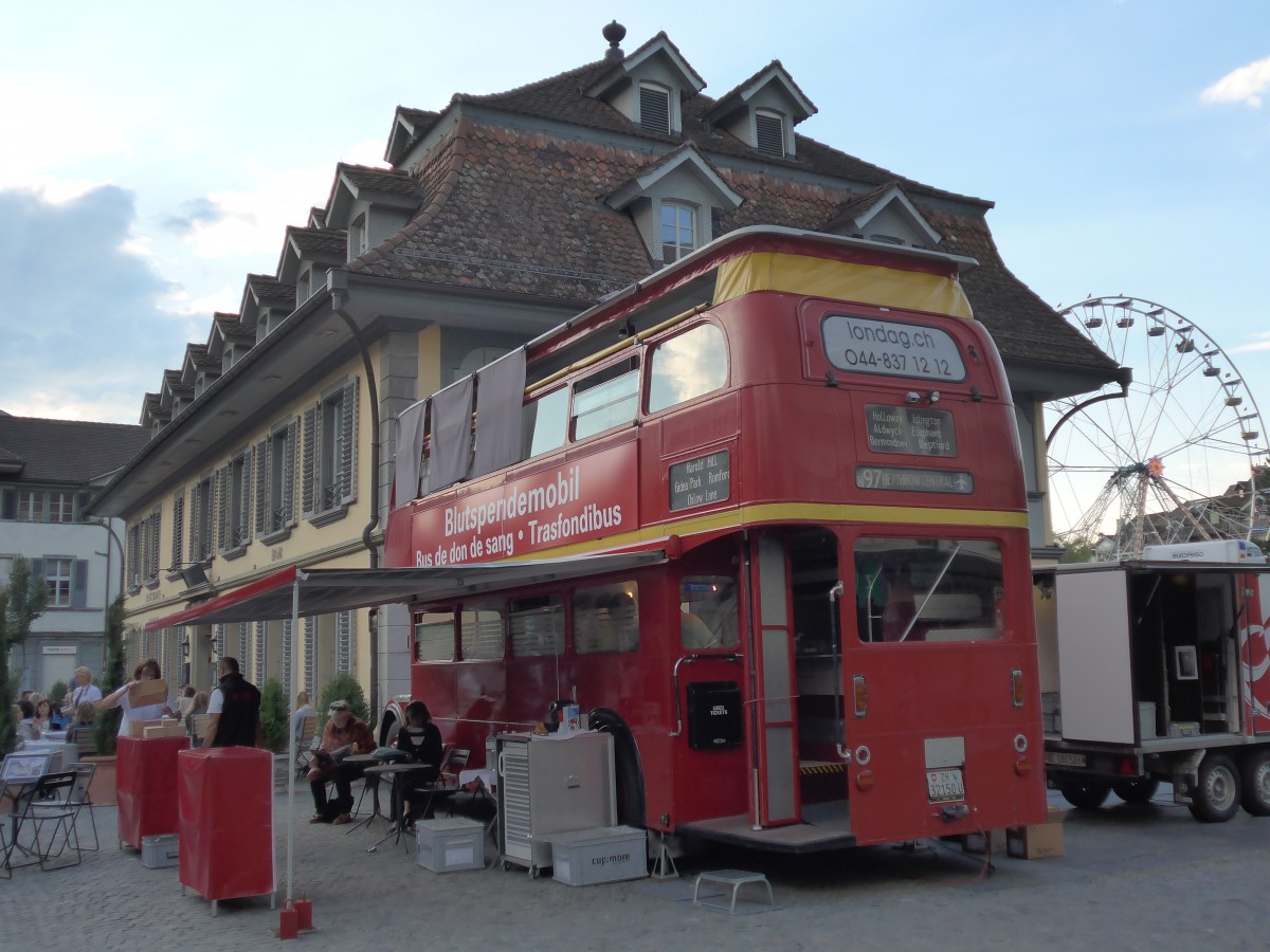 (153'474) - Londag, Bassersdorf - ZH 32'150 U - ??? (ex Londonbus Nr. 720) am 24. Juli 2014 in Thun, Waisenhausplatz
