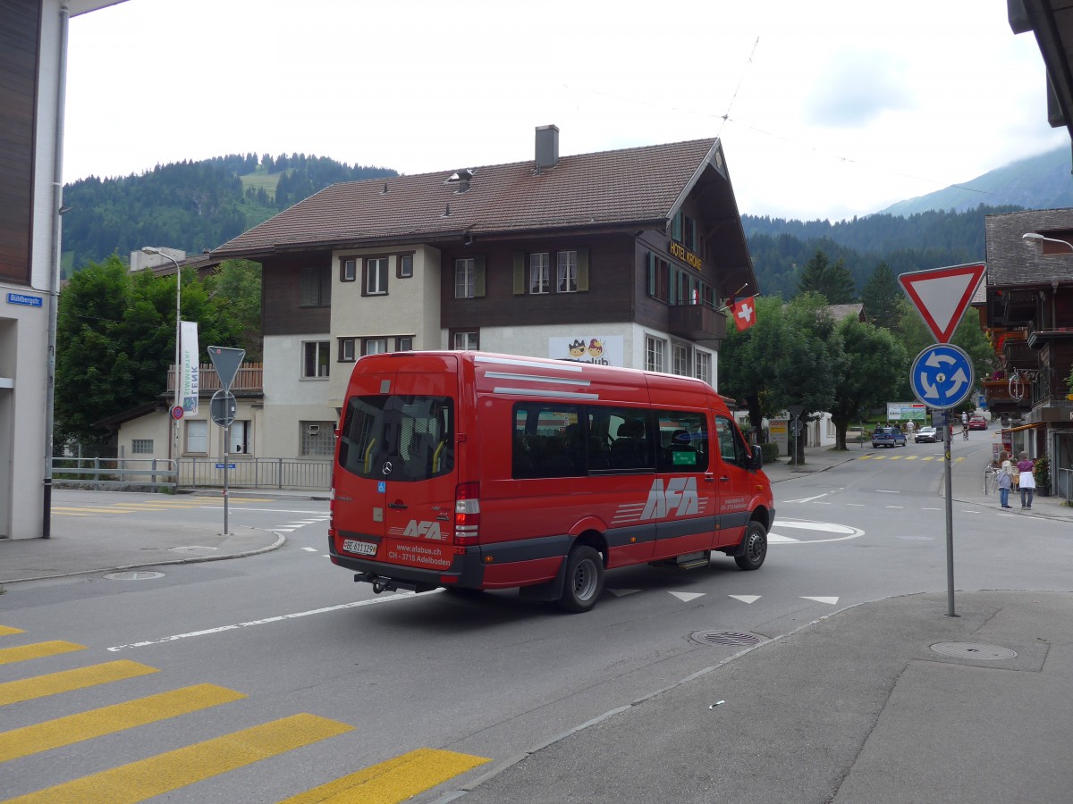 (153'496) - AFA Adelboden - Nr. 52/BE 611'129 - Mercedes am 27. Juli 2014 in Lenk, Bhlbergstrasse