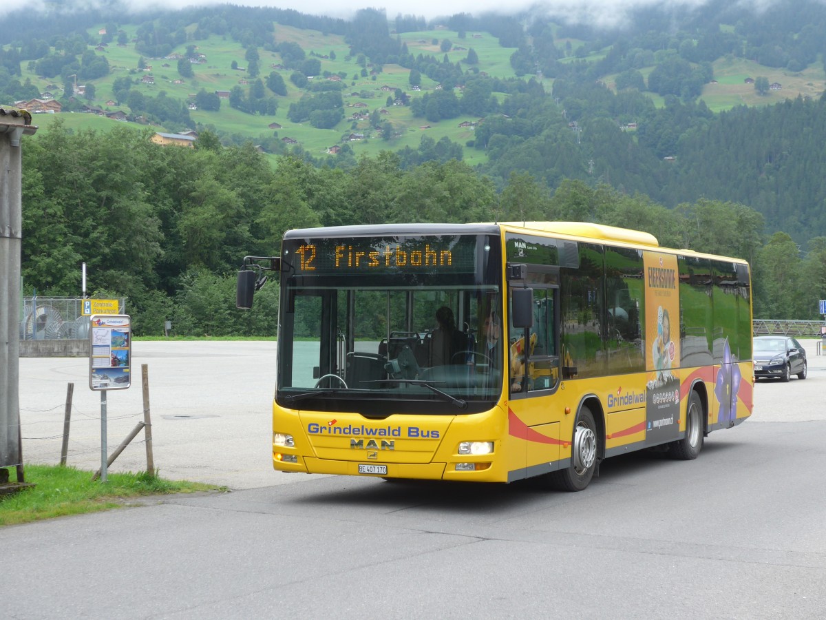 (153'574) - AVG Grindelwald - Nr. 13/BE 407'170 - MAN/Gppel am 3. August 2014 in Grindelwald, Grund