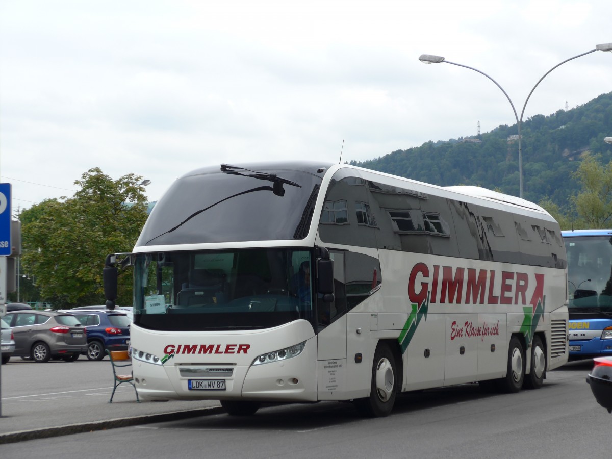 (154'238) - Aus Deutschland: Gimmler, Wetzlar - Nr. 87/LDK-WV 87 - Neoplan am 20. August 2014 in Bregenz