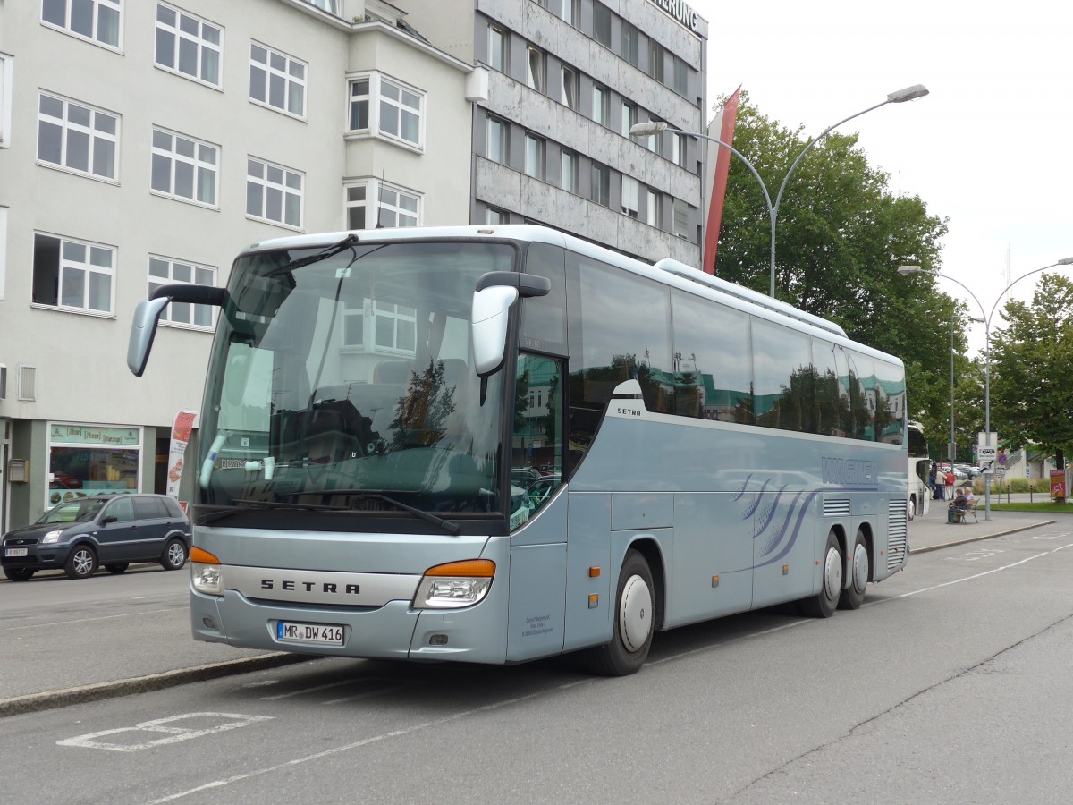 (154'240) - Aus Deutschland: Wagner, Ebsdorfergrund - MR-DW 416 - Setra am 20. August 2014 in Bregenz