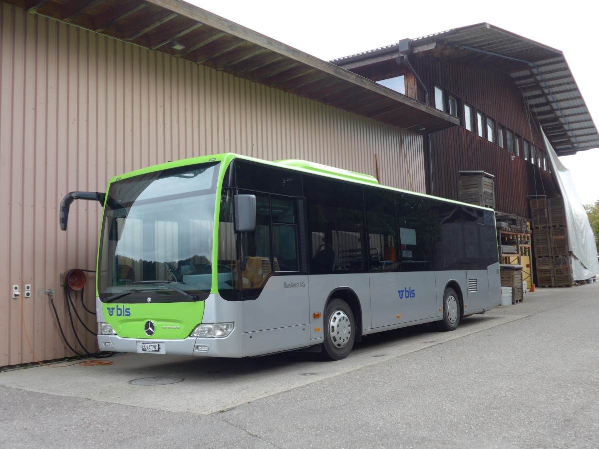 (154'467) - Busland, Burgdorf - Nr. 201/BE 737'201 - Mercedes am 30. August 2014 in Grnen, Garage Sommer