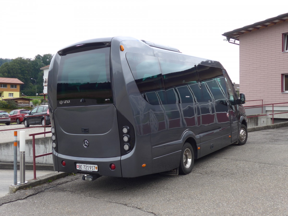 (154'470) - Sommer, Grnen - BE 721'917 - Mercedes/UNVI am 30. August 2014 in Grnen, Garage