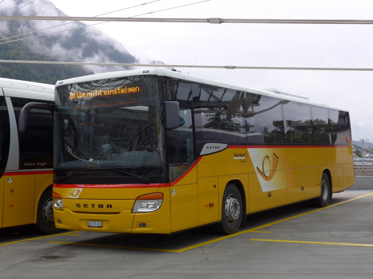 (154'920) - PostAuto Graubnden - GR 170'161 - Setra am 13. September 2014 in Chur, Postautostation