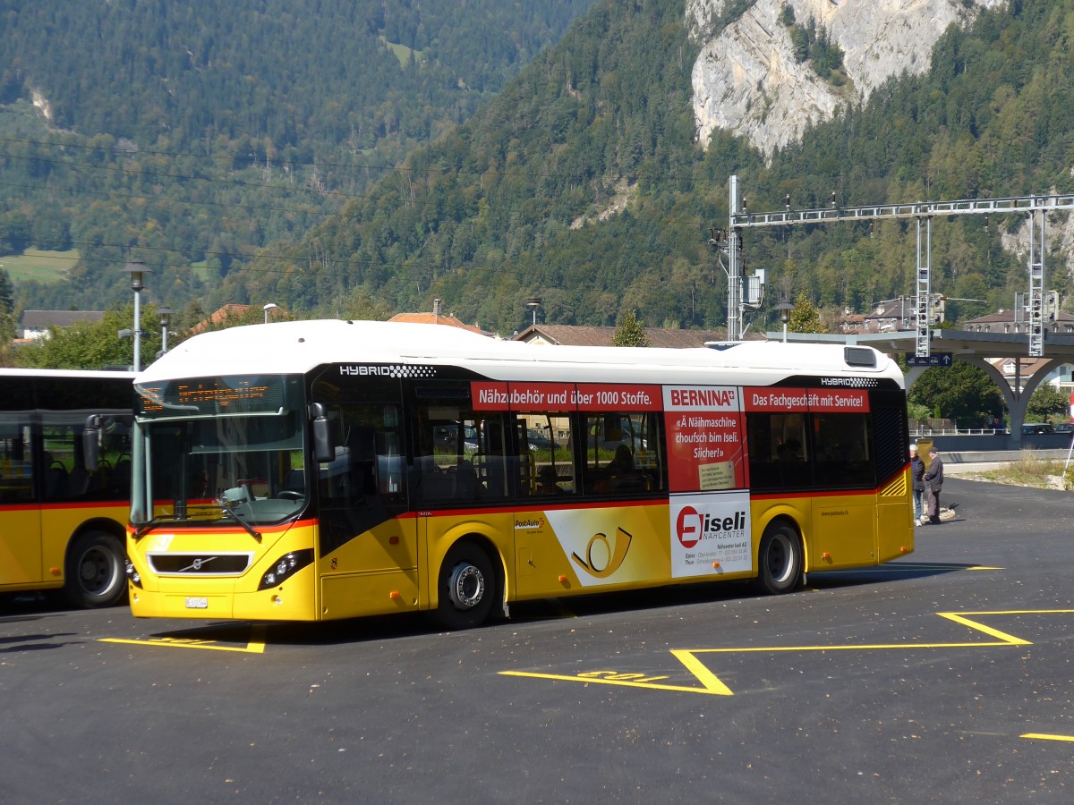 (155'333) - PostAuto Bern - BE 610'544 - Volvo am 23. September 2014 beim Bahnhof Interlaken West