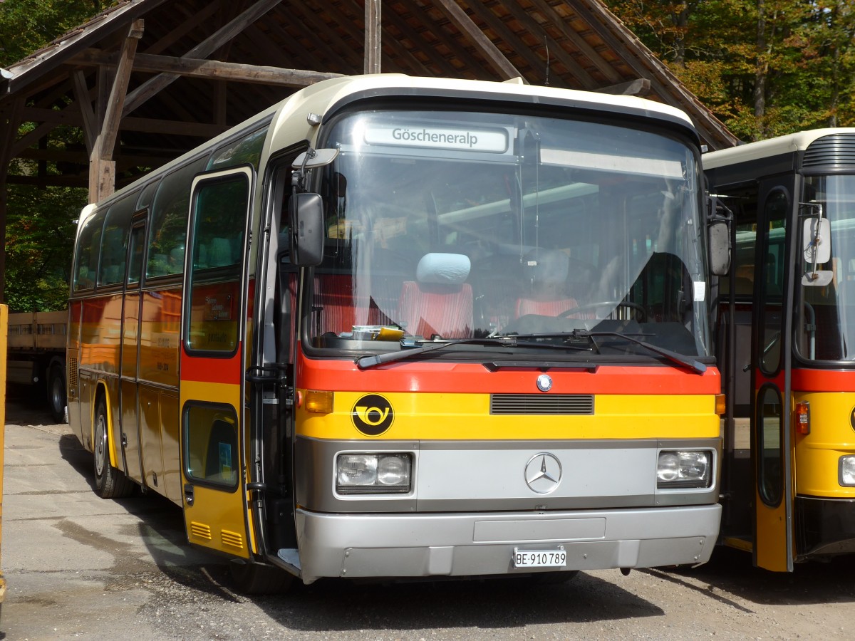 (155'475) - Buzzi, Bern - BE 910'789 - Mercedes (ex Mattli, Wassen) am 5. Oktober 2014 in Oberburg, Ziegelgut
