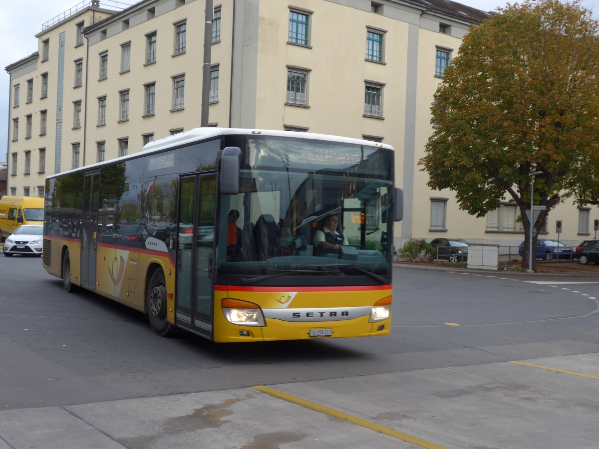 (155'948) - PostAuto Ostschweiz - TG 158'217 - Setra am 22. Oktober 2014 beim Bahnhof Frauenfeld