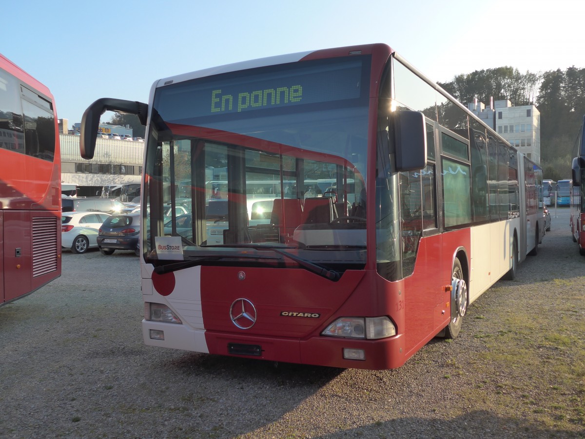 (156'322) - VBL Luzern - Nr. 993 - Mercedes (ex TPF Fribourg Nr. 131) am 28. Oktober 2014 in Kloten, EvoBus