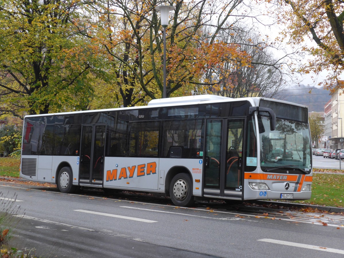 (156'531) - Mayer, Neckargmnd - HD-EM 737 - Mercedes am 16. November 2014 beim Hauptbahnhof Heidelberg