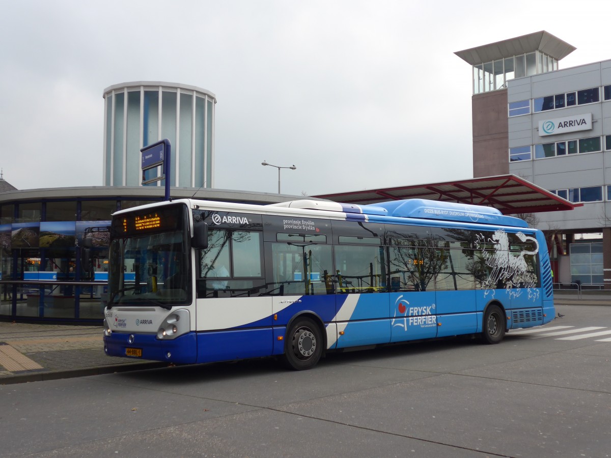 (156'770) - ARRIVA - Nr. 6608/44-BBL-1 - Irisbus am 19. November 2014 beim Bahnhof Leeuwarden