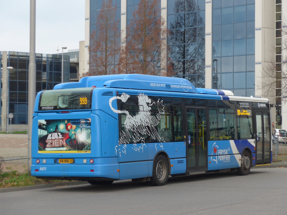 (156'784) - ARRIVA - Nr. 6611/48-BBL-1 - Irisbus am 19. November 2014 beim Bahnhof Leeuwarden