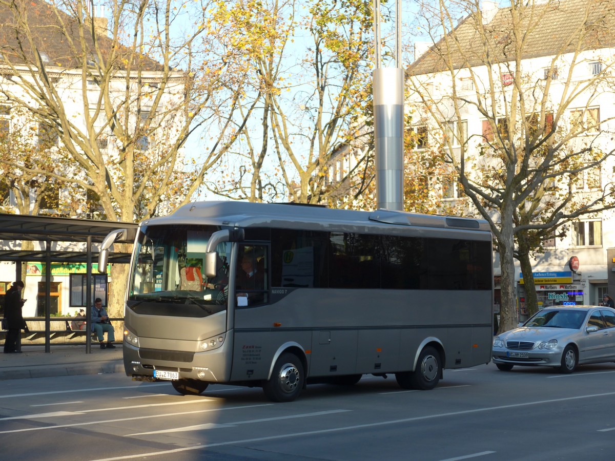 (157'258) - Zank, Weilerswist - EU-Z 7863 - Otokar am 21. November 2014 beim Hauptbahnhof Aachen