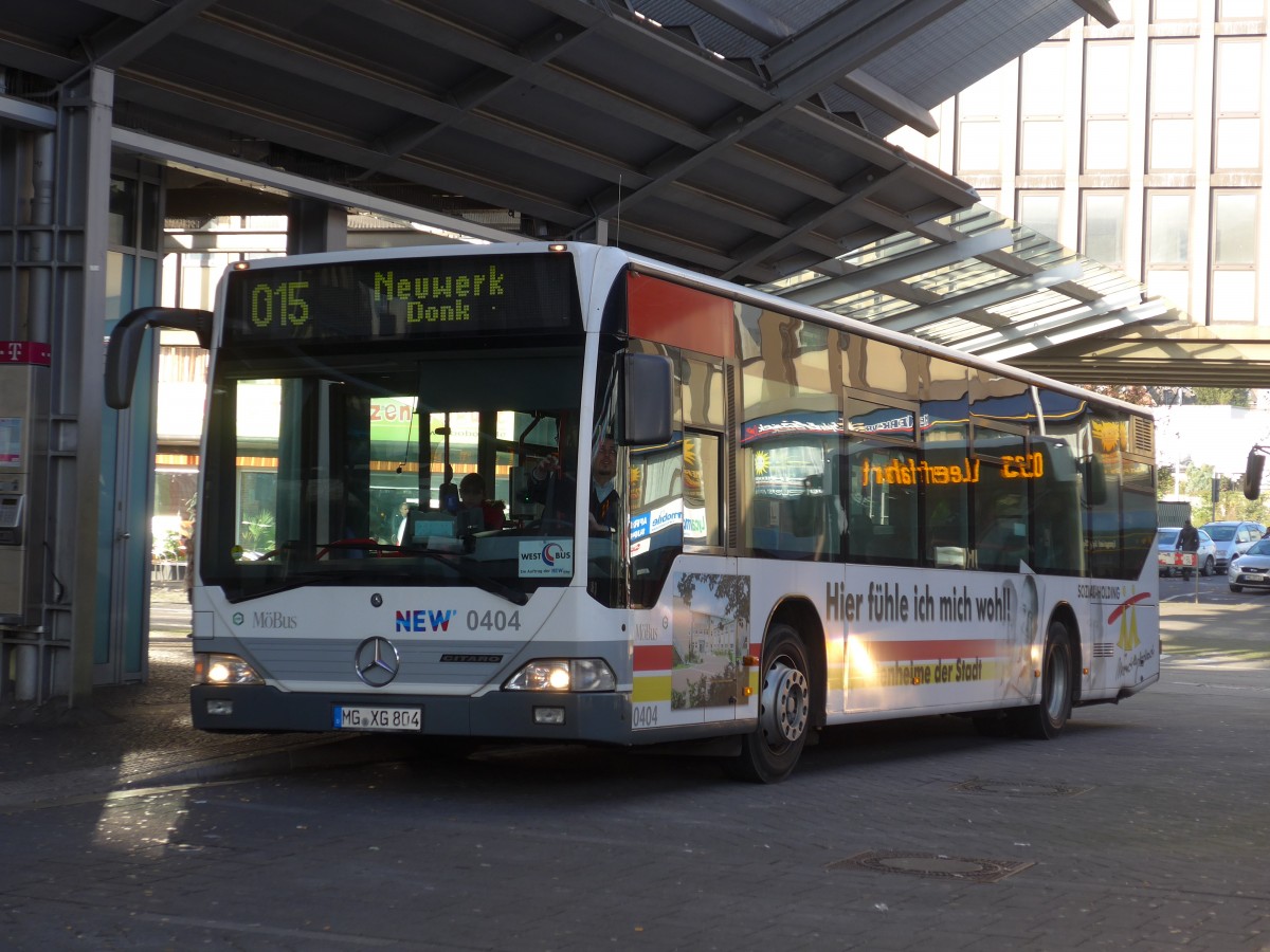 (157'324) - MBus, Mnchengladbach - Nr. 404/MG-XG 804 - Mercedes am 22. November 2014 beim Hauptbahnhof Mnchengladbach