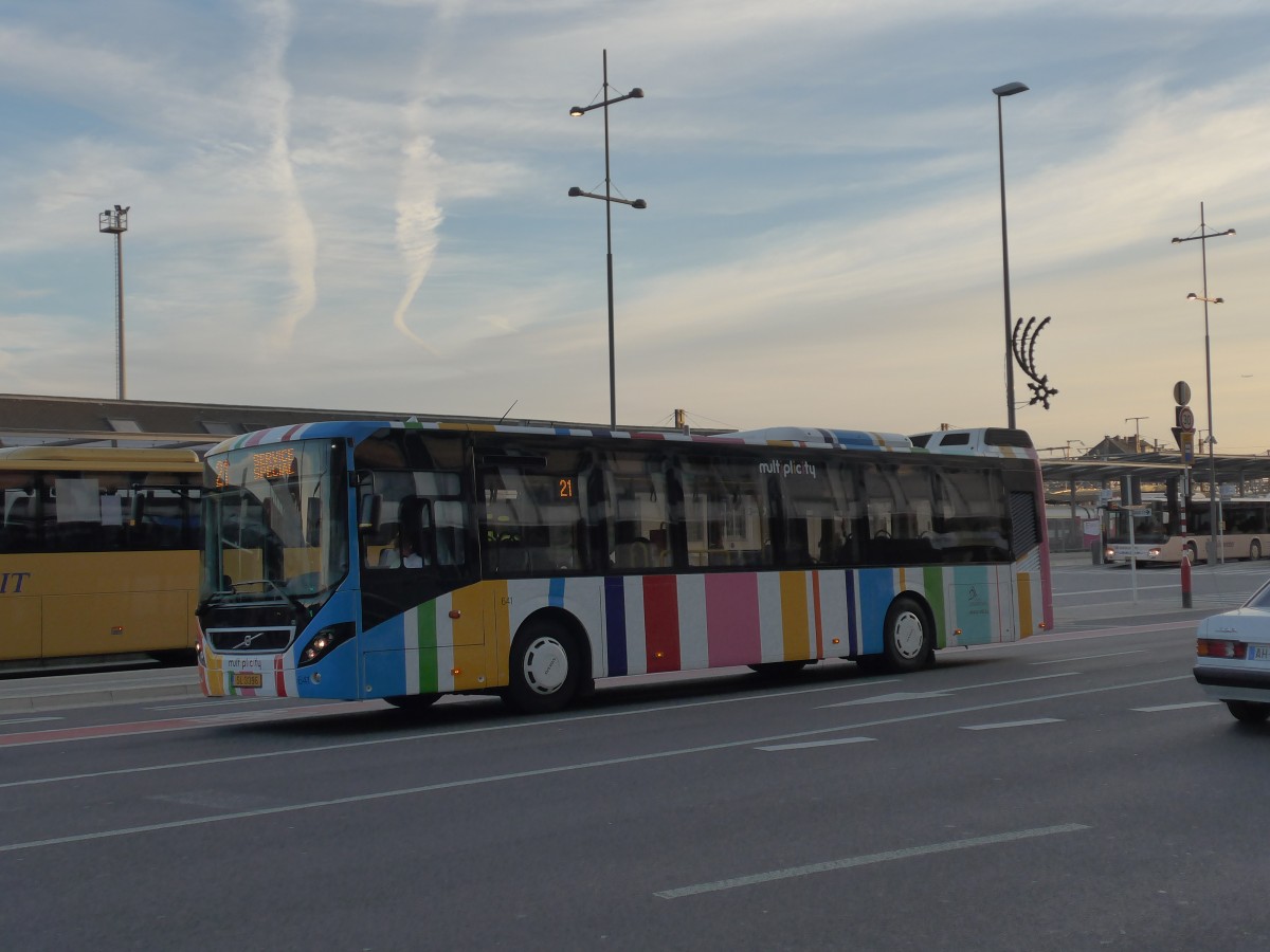 (157'434) - AVL Luxembourg - Nr. 641/SL 3396 - Volvo am 22. November 2014 beim Bahnhof Luxembourg
