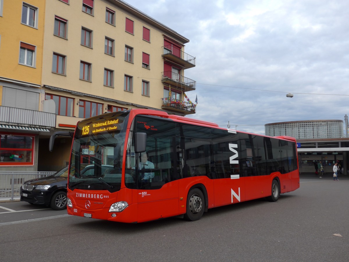 (157'788) - AHW Horgen - Nr. 652/ZH 878'274 - Mercedes am 14. Dezember 2014 beim Bahnhof Wdenswil
