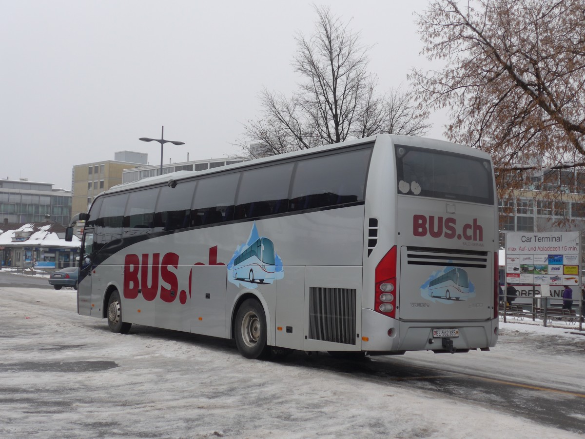 (158'113) - Hermann, Niederwangen - BE 562'385 - Volvo am 2. Januar 2015 in Thun, CarTerminal