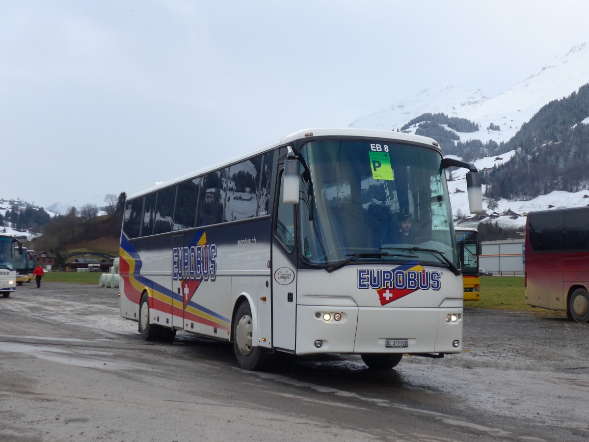 (158'363) - Eurobus, Bern - Nr. 8/BE 379'908 - Bova am 11. Januar 2015 in Frutigen, Flugplatz