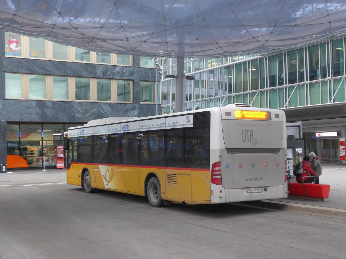 (158'592) - PostAuto Nordschweiz - AG 428'664 - Mercedes am 4. Februar 2015 beim Bahnhof Aarau