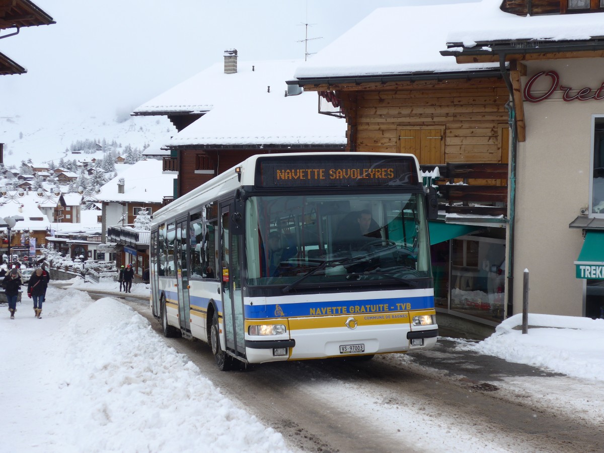 (158'826) - TMR Martigny - Nr. 110/VS 97'003 - Irisbus am 22. Februar 2015 in Verbier