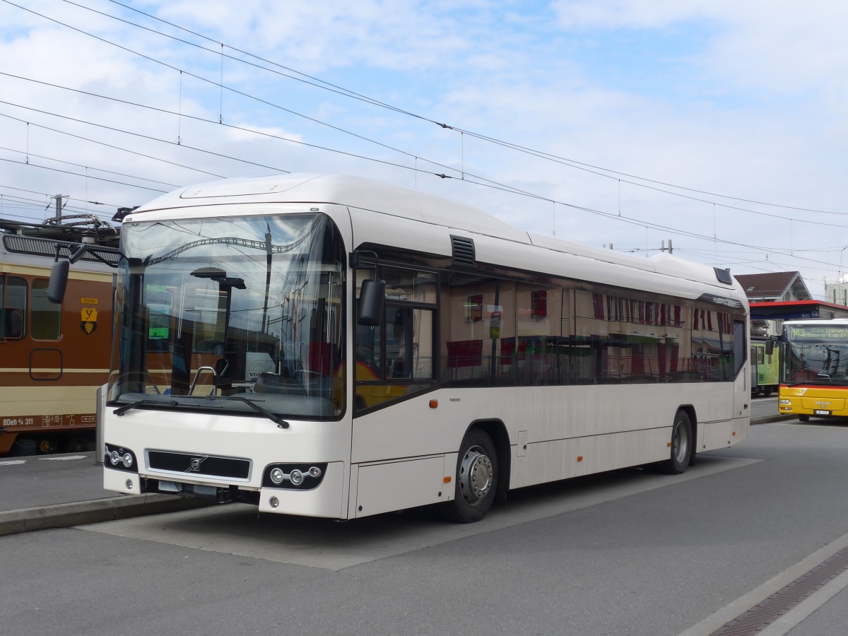 (158'900) - TPC Aigle - VD 1186 - Volvo (ex VZO Grningen Nr. 816) am 28. Februar 2015 beim Bahnhof Aigle
