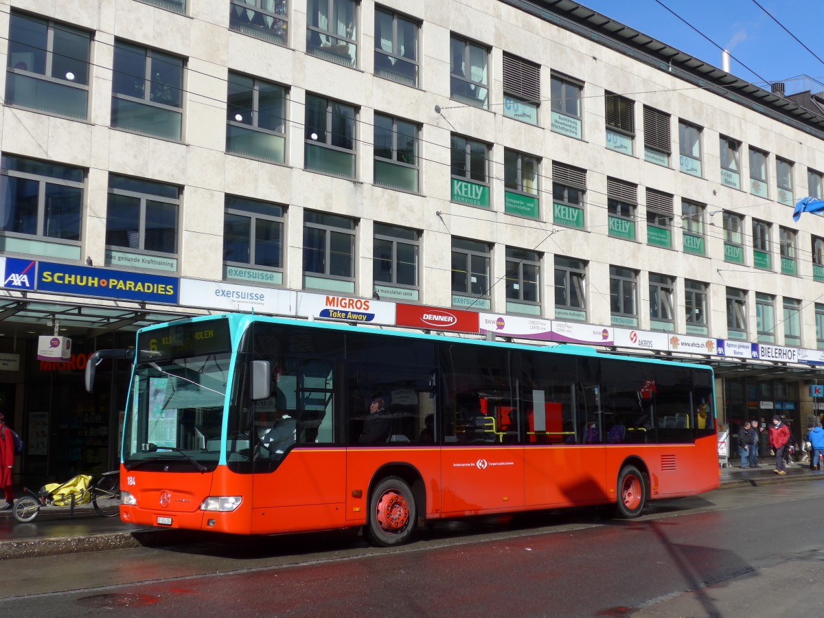 (158'978) - VB Biel - Nr. 184/BE 654'184 - Mercedes am 2. Mrz 2015 in Biel, Guisanplatz
