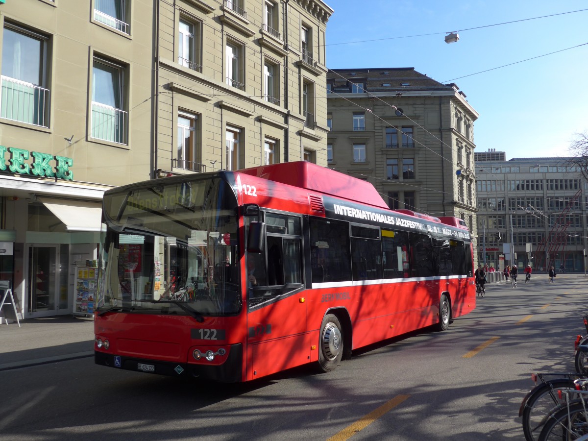 (159'043) - Bernmobil, Bern - Nr. 122/BE 624'122 - Volvo am 9. Mrz 2015 in Bern, Hirschengraben
