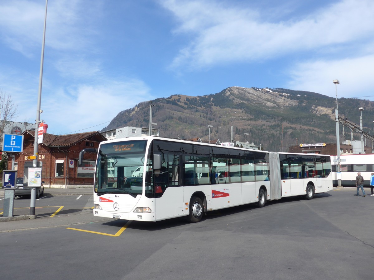 (159'271) - AAGS Schwyz - Nr. 83/SZ 118'683 - Mercedes (ex VR La Chaux-de-Fonds Nr. 227) am 17. Mrz 2015 beim Bahnhof Arth-Goldau