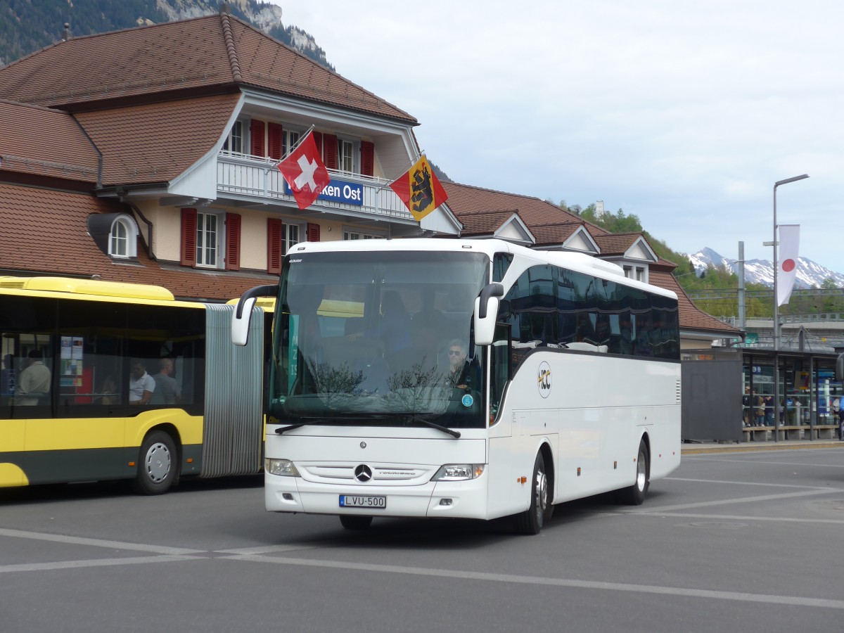 (160'091) - Aus Ungarn: HCC, Budapest - LVU-500 - Mercedes am 26. April 2015 beim Bahnhof Interlaken Ost