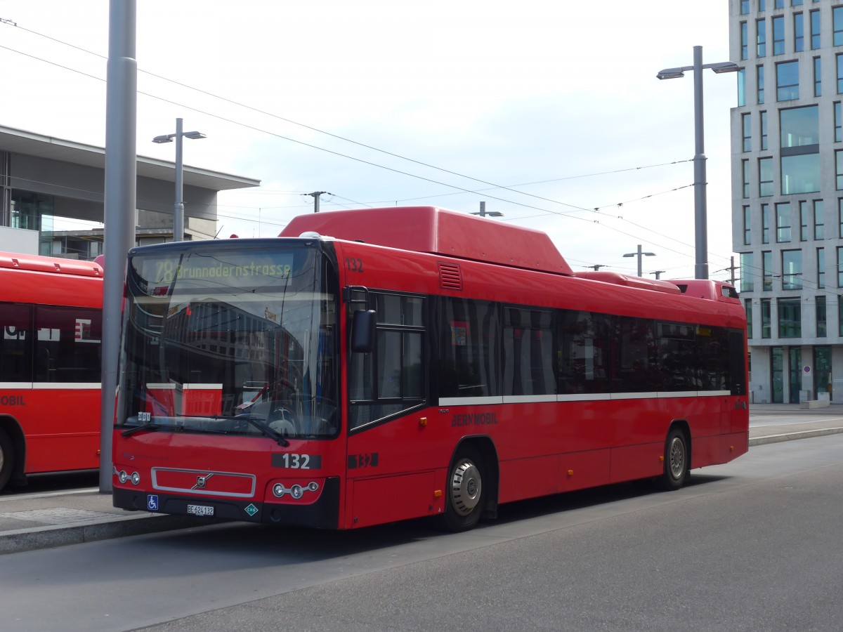 (161'446) - Bernmobil, Bern - Nr. 132/BE 624'132 - Volvo am 30. Mai 2015 in Bern, Wankdorf