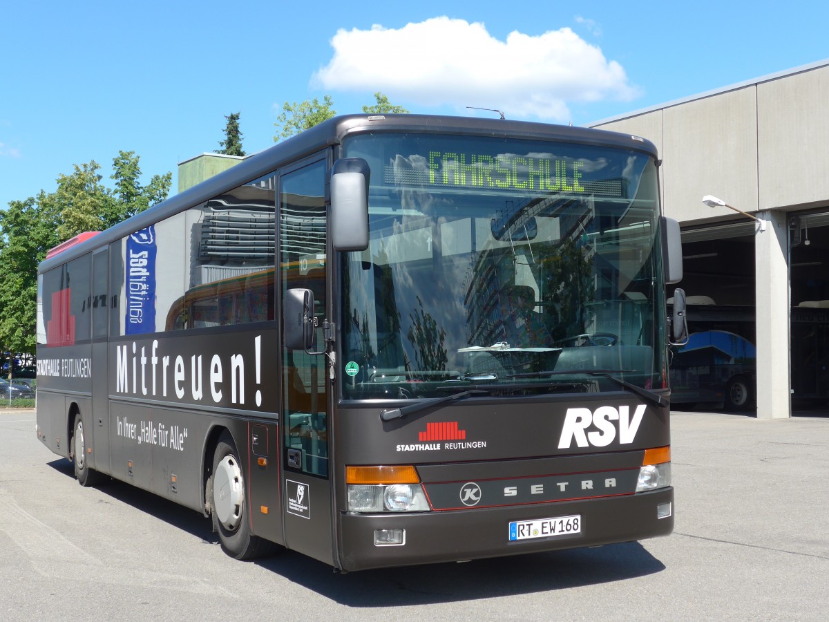 (162'543) - RSV Reutlingen - RT-EW 168 - Setra (ex AFA Adelboden Nr. 24; ex AFA Adelboden Nr. 11) am 24. Juni 2015 in Reutlingen, Betriebshof