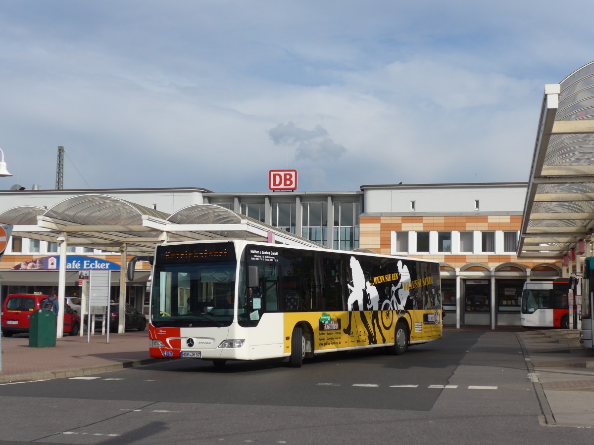 (162'579) - Hther&Junkes, Homburg - HOM-JH 57 - Mercedes am 25. Juni 2015 beim Bahnhof Homburg