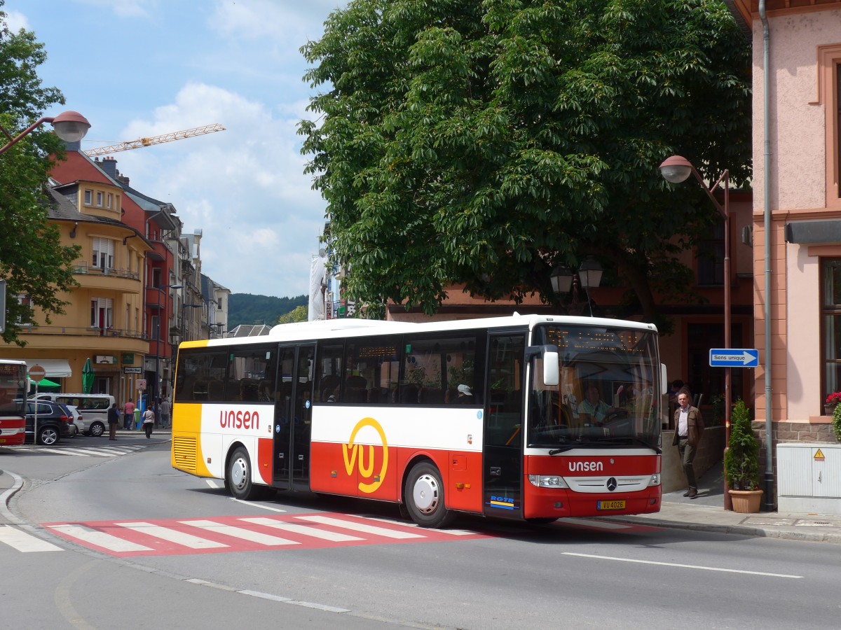 (162'603) - Unsen, Eschette - VU 4026 - Mercedes am 25. Juni 2015 beim Bahnhof Ettelbruck