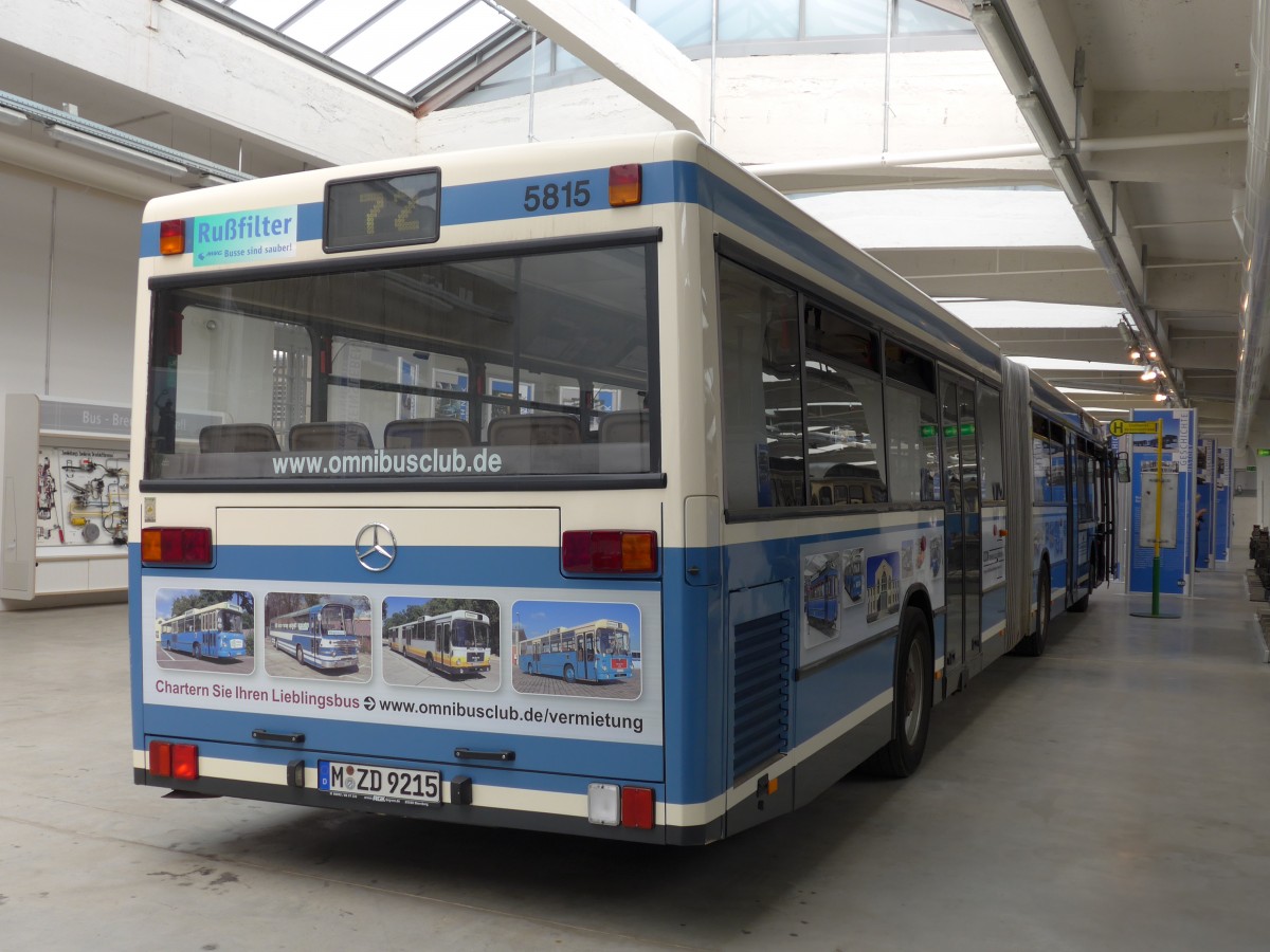 (162'811) - MVG Mnchen (OCM) - Nr. 5815/M-ZD 9215 - Mercedes am 28. Juni 2015 in Mnchen, MVG-Museum
