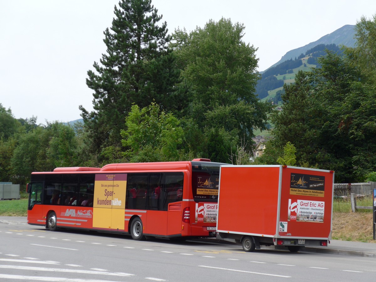 (163'130) - AFA Adelboden - Nr. 95/BE 26'774 - Mercedes am 26. Juli 2015 beim Bahnhof Frutigen