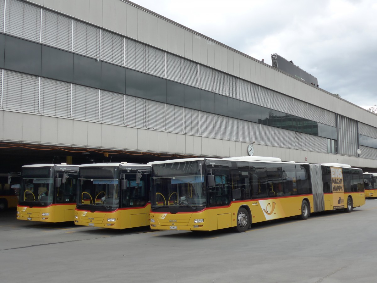 (163'450) - PostAuto Bern - Nr. 664/BE 656'301 - MAN am 15. August 2015 in Bern, Postautostation