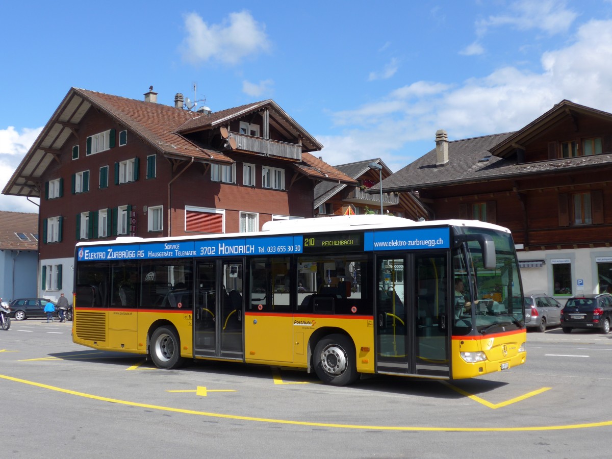 (164'530) - PostAuto Bern - BE 489'810 - Mercedes (ex Portenier, Adelboden Nr. 10) am 6. September 2015 beim Bahnhof Reichenbach