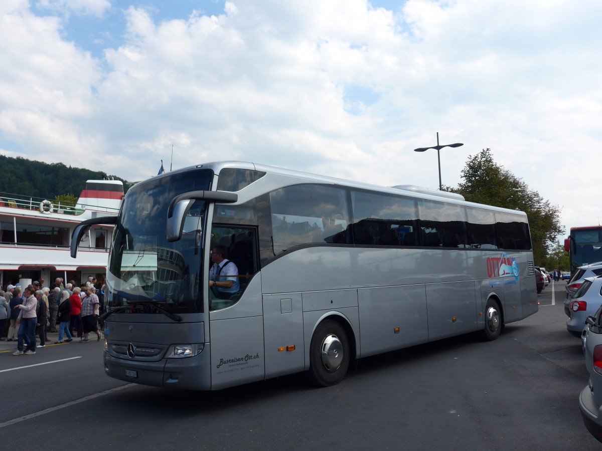 (164'561) - Ott, Steffisburg - BE 657'249 - Mercedes am 10. September 2015 beim Bahnhof Thun