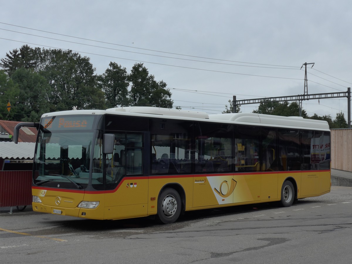 (164'671) - Engeloch, Riggisberg - Nr. 2/BE 544'002 - Mercedes am 13. September 2015 beim Bahnhof Schwarzenburg