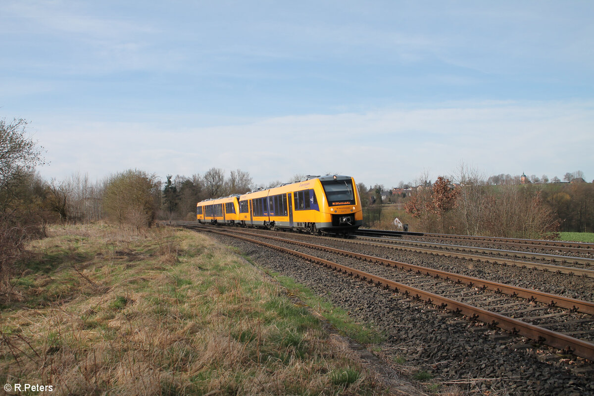 1648 701 + 712 als OPB 79718 Regensburg - Marktredwitz bei Schönfeld. 26.03.24