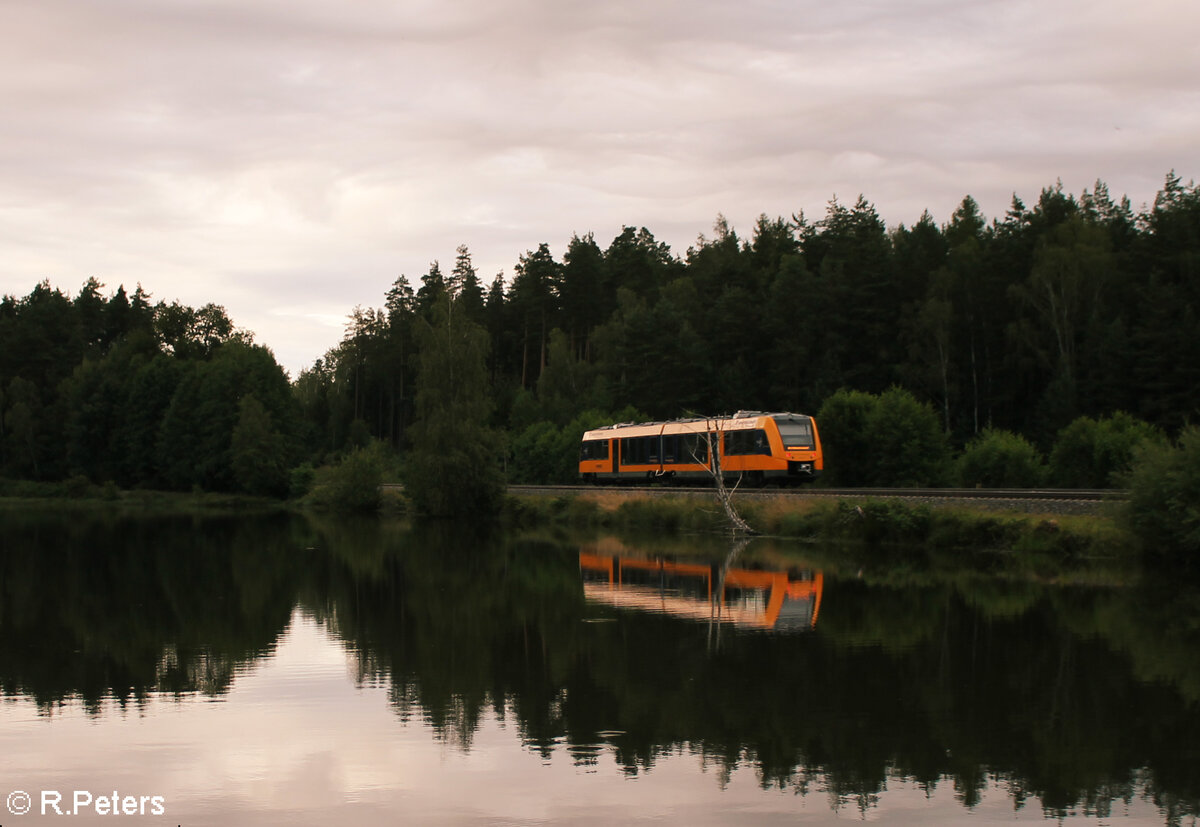 1648 701 als RB23 79740 Regensburg - Marktredwitz an den südlichen Teichen Wiesau. 07.07.24