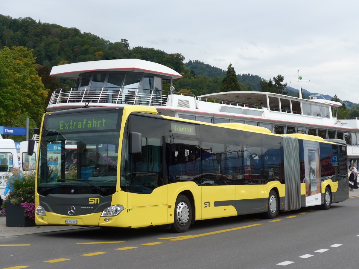 (164'849) - STI Thun - Nr. 171/BE 752'171 - Mercedes am 15. September 2015 bei der Schifflndte Thun