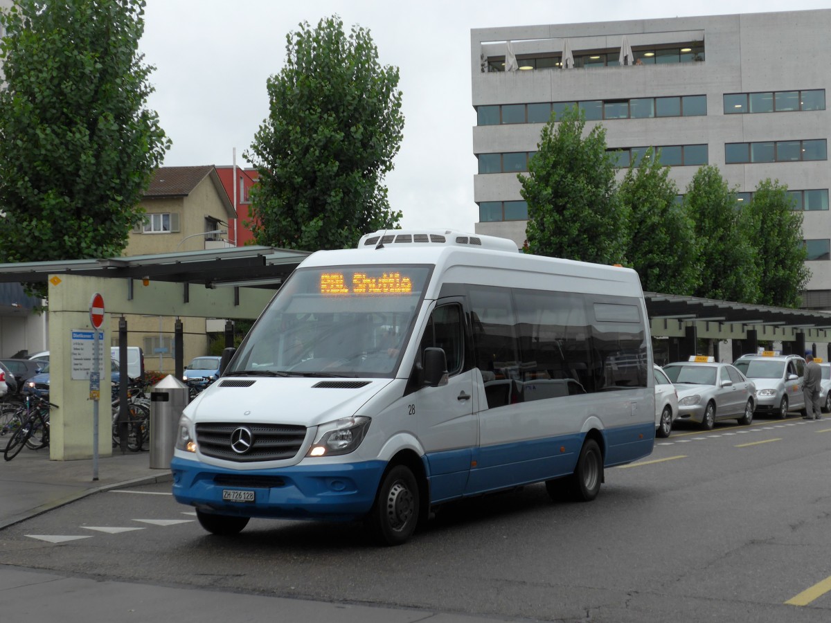 (164'990) - Limmat Bus, Dietikon - Nr. 28/ZH 726'128 - Mercedes am 17. September 2015 beim Bahnhof Dietikon