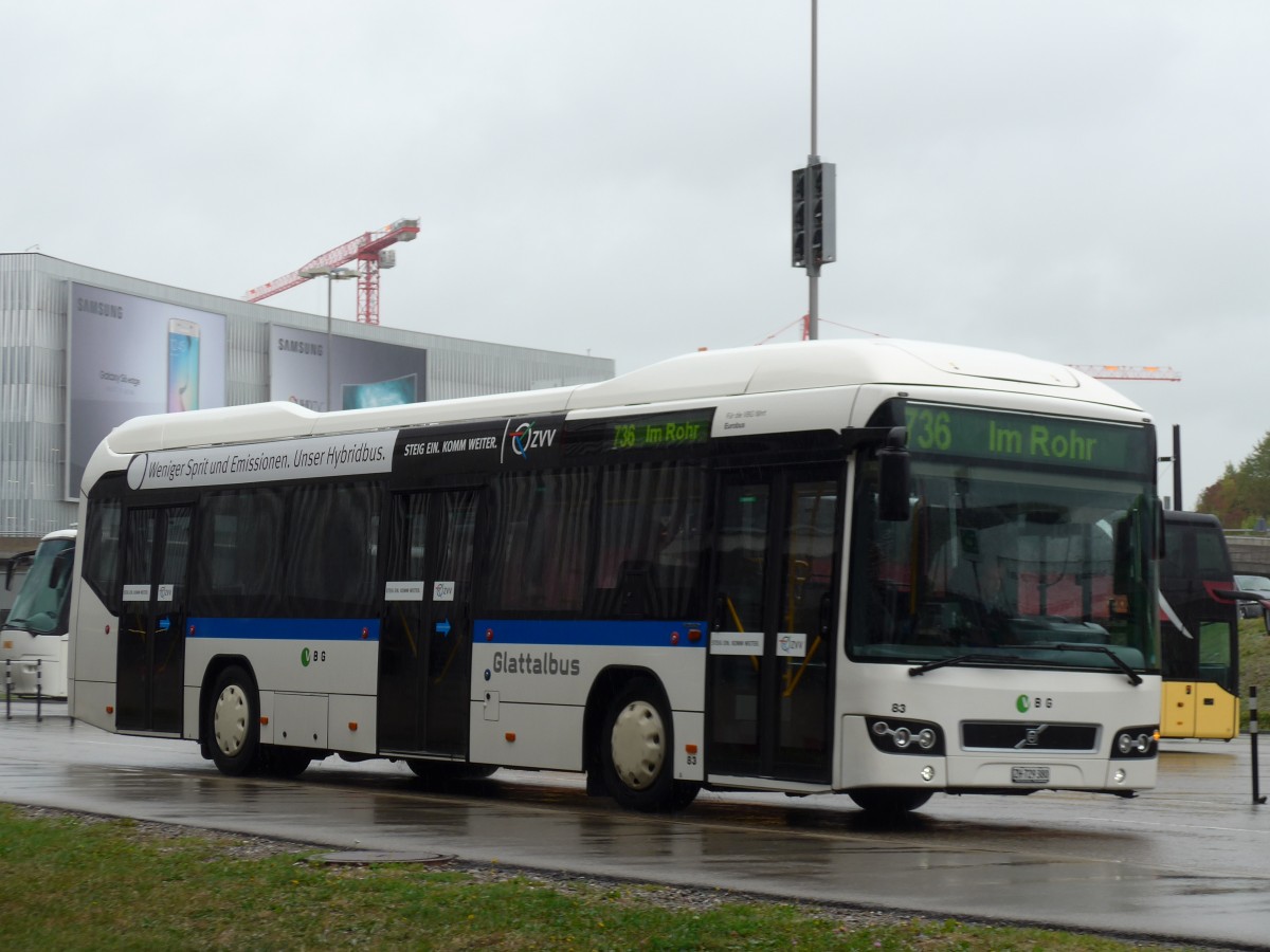 (165'015) - Welti-Furrer, Bassersdorf - Nr. 83/ZH 729'380 - Volvo am 17. September 2015 in Zrich, Flughafen