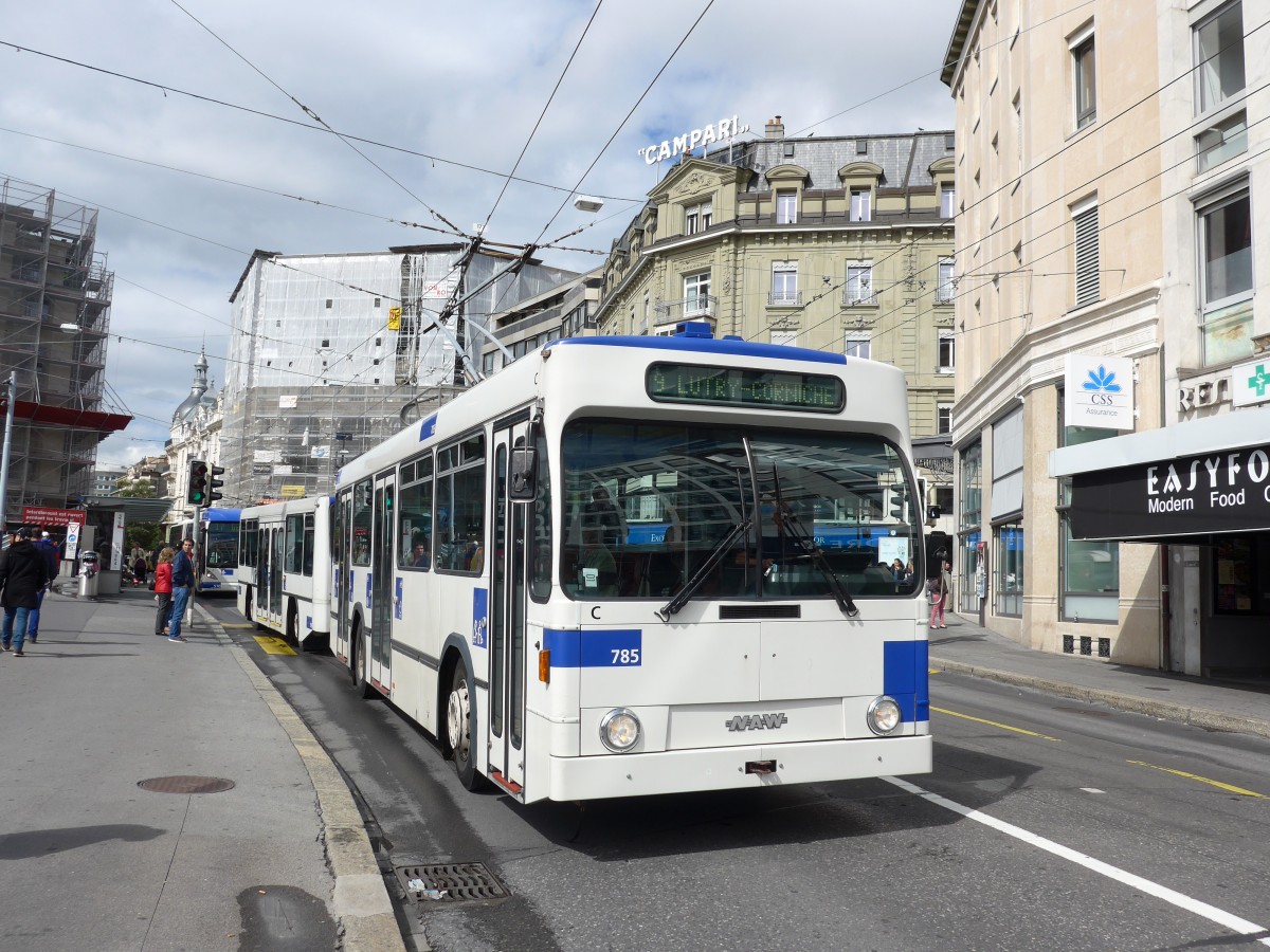(165'139) - TL Lausanne - Nr. 785 - NAW/Lauber Trolleybus am 18. September 2015 in Lausanne, Bel-Air