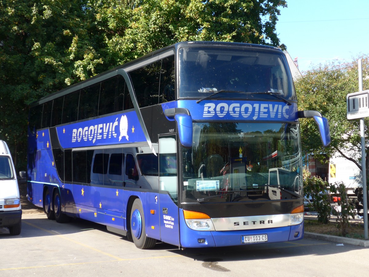 (165'446) - Aus Serbien: Bogojevic, Cuprija - CU 003-CS - Setra am 19. September 2015 in Zrich, Sihlquai