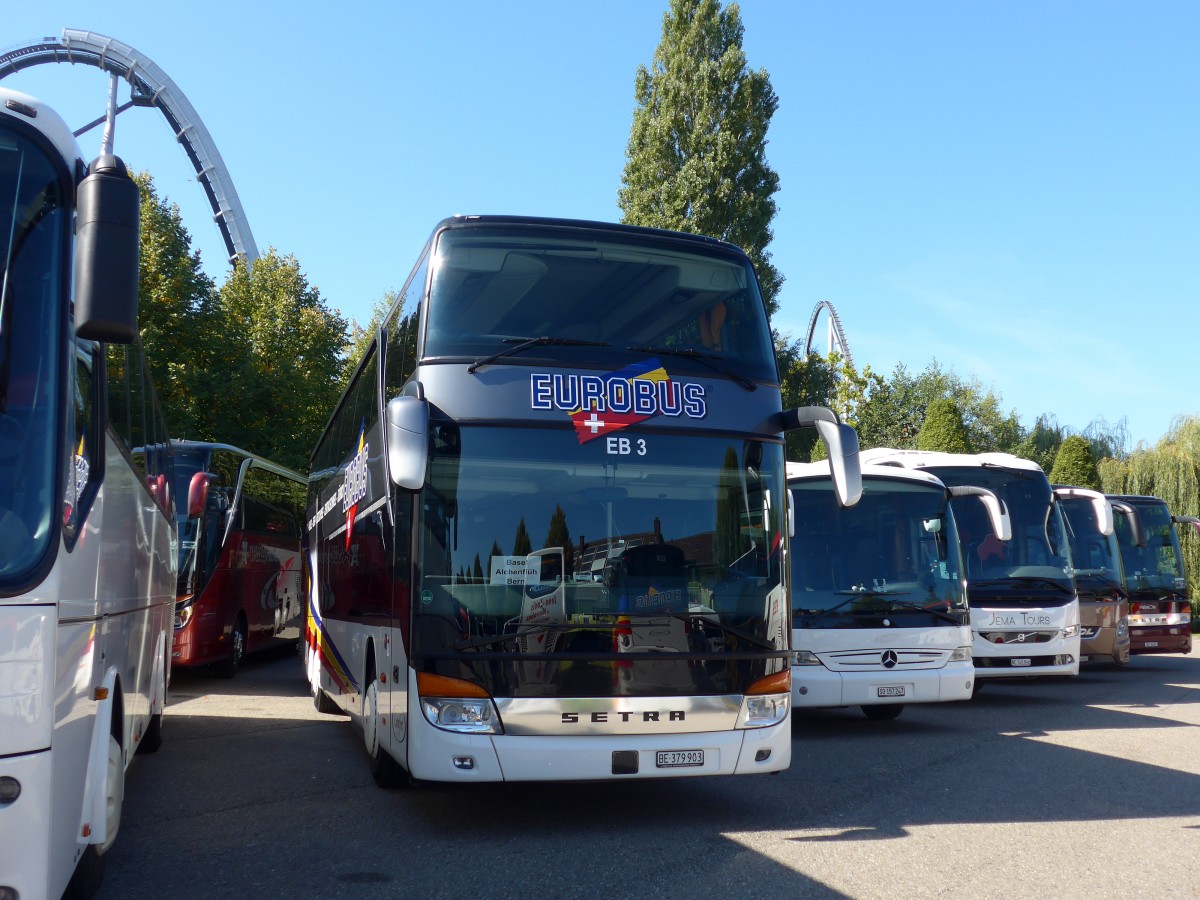 (165'475) - Aus der Schweiz: Eurobus, Bern - Nr. 3/BE 379'903 - Setra am 21. September 2015 in Rust, Europapark