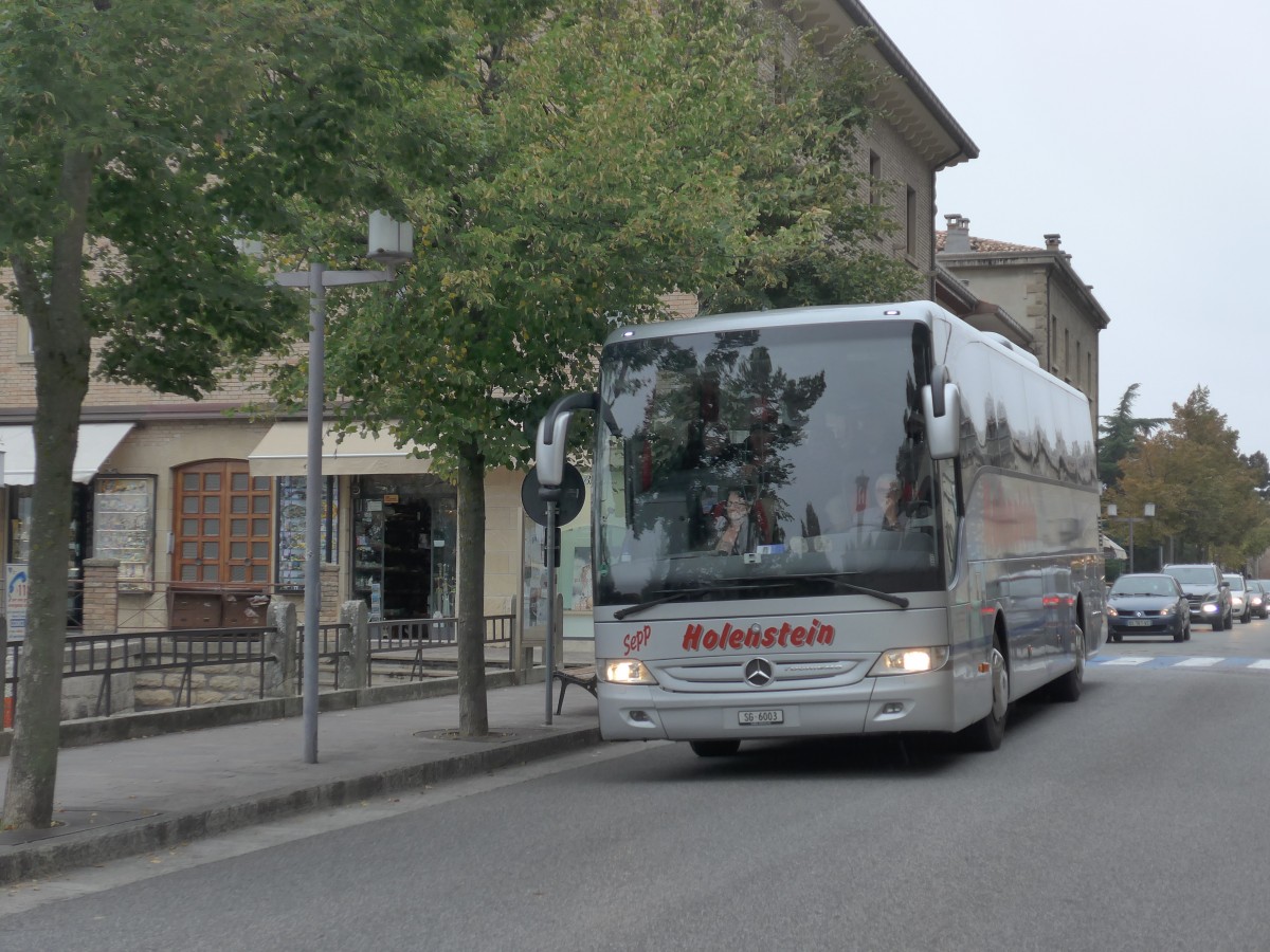 (165'663) - Aus der Schweiz: Holenstein S., Bazenheid - SG 6003 - Mercedes am 24. September 2015 in San Marino