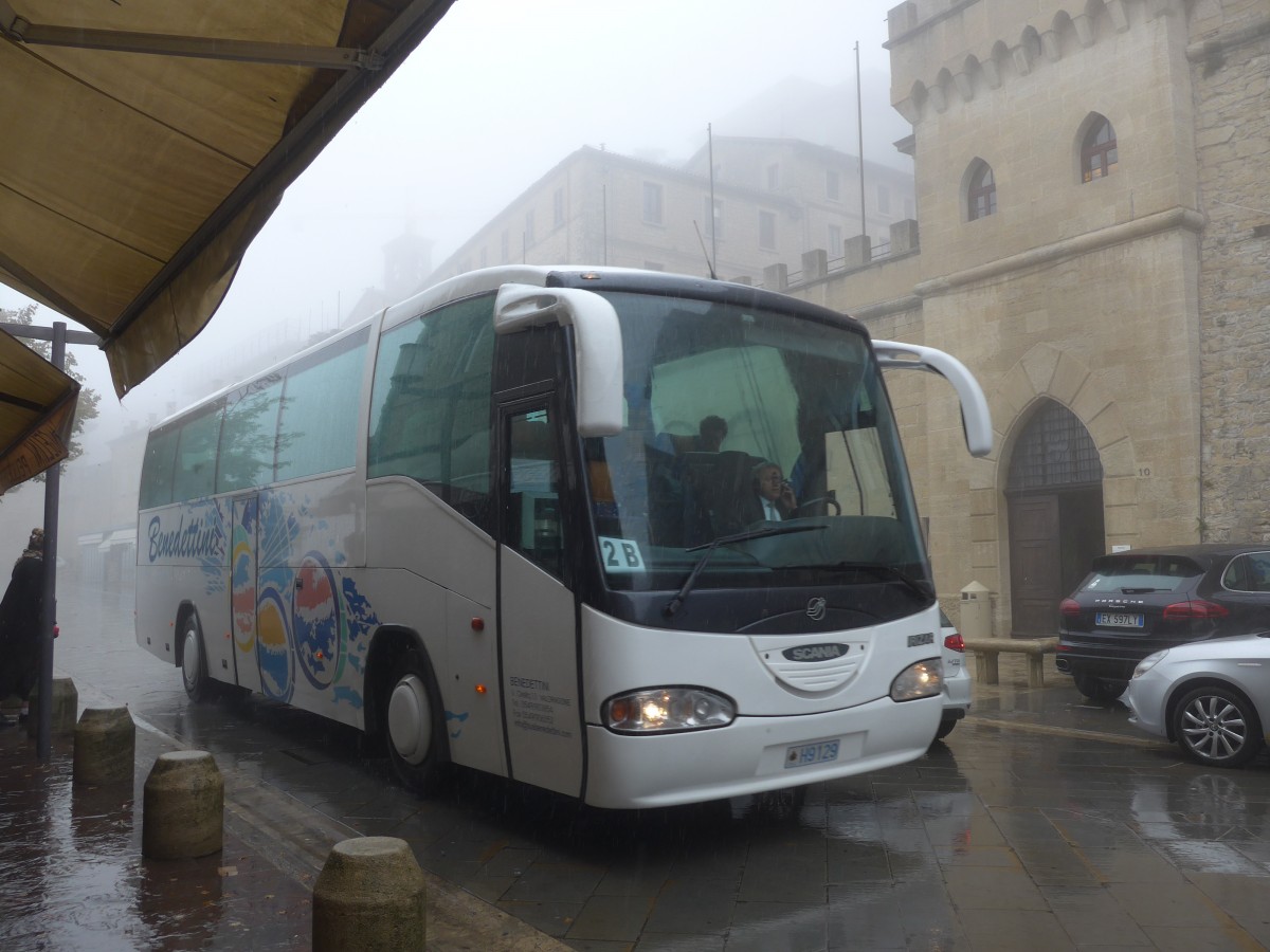 (165'674) - Benedettini, Valdragone - H9129 - Scania/Irizar am 24. September 2015 in San Marino