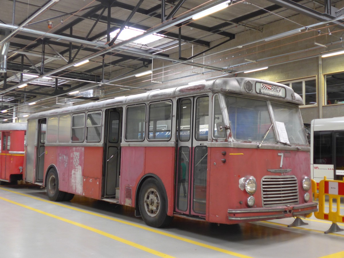 (165'843) - VW Winterthur - Nr. 7 - Mowag/FFA (RRCV, A-Lustenau; ex VW Winterthur Nr. 7) am 26. September 2015 in Winterthur, Depot Grzefeld