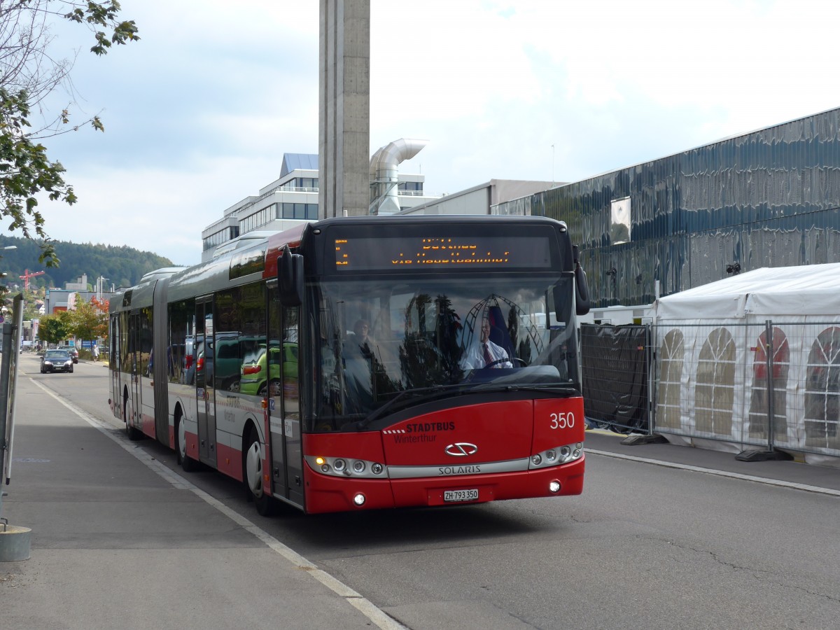 (165'907) - SW Winterthur - Nr. 350/ZH 793'350 - Solaris am 26. September 2015 in Winterthur, Depot Grzefeld